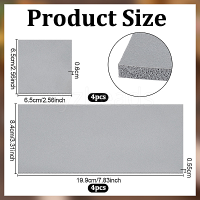 8Pcs 2 Styles Silicone Mats AJEW-OC0016-41-1