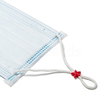 Star PVC Plastic Cord Lock for Mouth Cover KY-D013-01C-1
