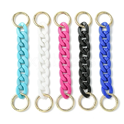 5Pcs 5 Colors Acrylic Twisted Chain Bag Extender Chains FIND-JF00151-1