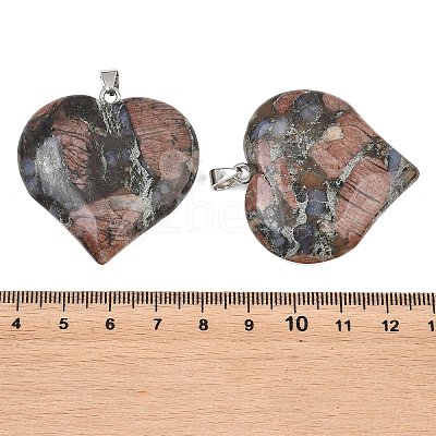 Natural Glaucophane Pendants GG-K002-04I-1