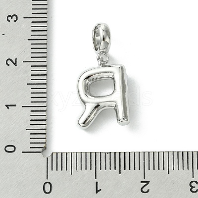 Rack Plating Brass with ABS Plastic Pearl European Dangle Charms KK-G501-02R-P-1