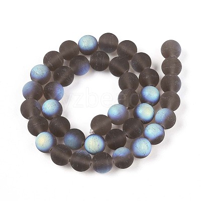 Frosted Transparent Glass Beads Strands LS-GLAA-T032-T10mm-MBB02-1