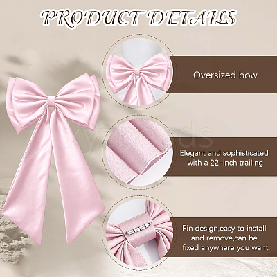 Nylon Detachable Bridal Bowknot for Wedding Dresses DIY-WH20002-630D-1