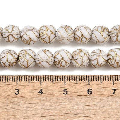 Czech Pressed Glass Beads GLAA-I061-33-1