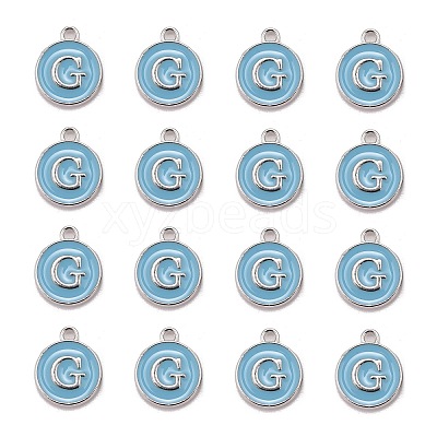 Platinum Plated Alloy Enamel Charms LS-ENAM-S118-04G-P-1