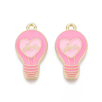 Alloy Enamel Pendants ENAM-T024-08B-G-1