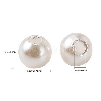 Imitation Pearl Acrylic Beads PL609-1-1