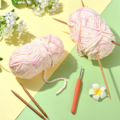 Super Bulky Chenille Polyester Yarn YCOR-FZC0001-01G-1