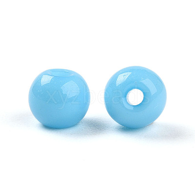 Opaque Solid Color Glass Beads X1-GLAA-N007-4mm-A02-1