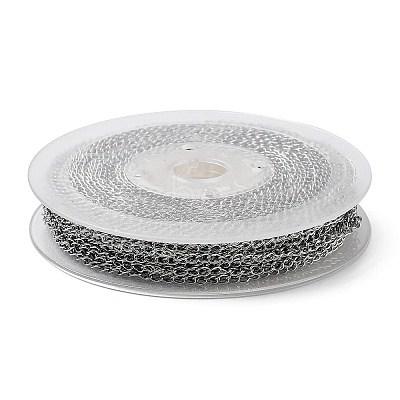 Tarnish Resistant 304 Stainless Steel Cable Chains CHS-H017-01P-20M-1