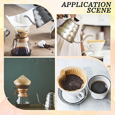 100Pcs Paper Coffee Filters FIND-CN0002-08-1