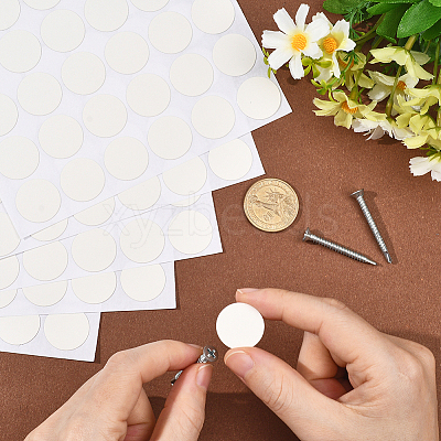 5 Sheets Paper Self-Adhsive Screw Holes Cover Caps Stickers DIY-SP0006-20-1