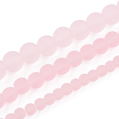Transparent Glass Beads Strands GLAA-T032-T4mm-MD10-1