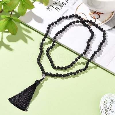 Tassel Pendant Necklaces NJEW-P191-A10-1