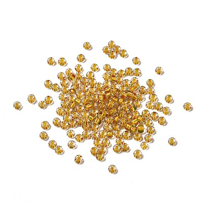 Transparent Stripe Glass Seed Beads LS-GLAA-NH0001-06D-1