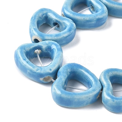 Handmade Porcelain Beads Strands PORC-Z002-01F-1