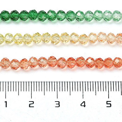 Transparent Painted Glass Beads Strands X1-DGLA-A034-T4mm-A04-1