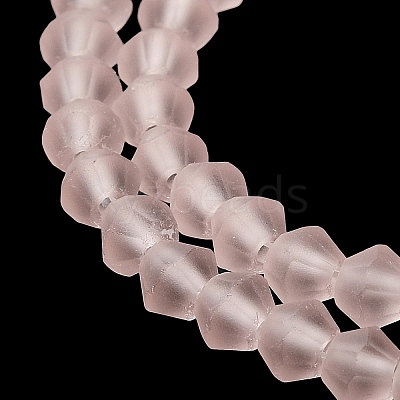 Imitate Austrian Crystal Frosted Glass Beads Strands EGLA-A039-T6mm-MD26-1