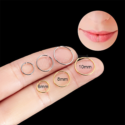 G23 Titanium Lip Ring WGF6EBC-02-1