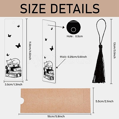 Acrylic Bookmarks AJEW-WH0387-012-1