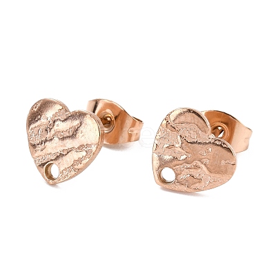 Ion Plating(IP) 304 Stainless Steel Stud Earring Findings STAS-I183-05A-RG-1