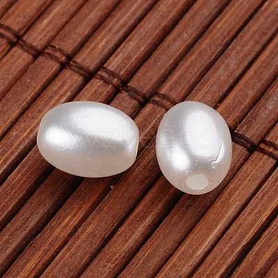 Oval Imitation Pearl Acrylic Beads OACR-L004-3011-1