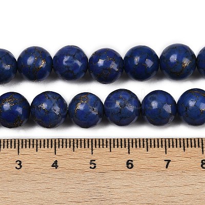 Synthetic Howlite Imitation Lapis Lazuli Beads G-S393-13A-10mm-1