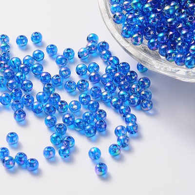 Eco-Friendly Transparent Acrylic Beads PL735-12-1