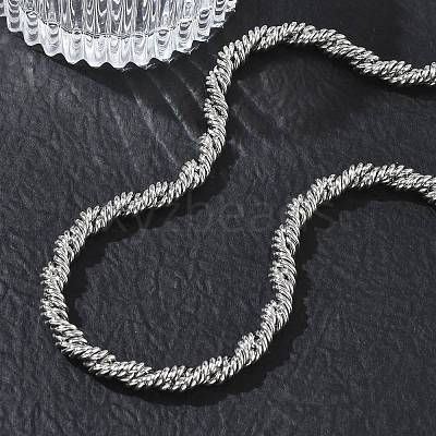 6MM 304 Stainless Steel Rope Chain Necklaces SA-CBA2696-04P-1