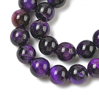 Grade AB Natural Tiger Eye Beads Strands G-B133-A02-8MM-04-1