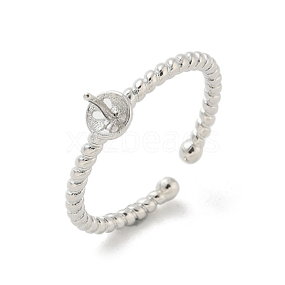 Brass Cup Peg Open Cuff Ring Settings LS-KK-G518-02P-02-1