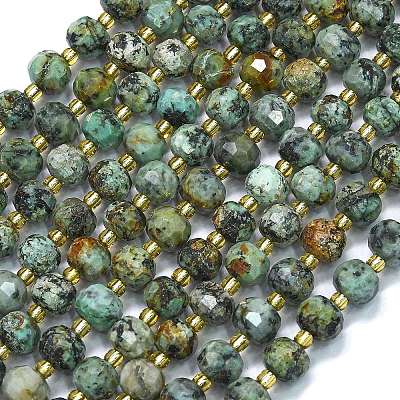 Natural African Turquoise Beads Strands G-K389-E46-01-1