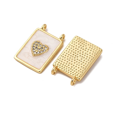 Brass Micro Pave Cubic Zirconia Pendants KK-D390-27G-04-1
