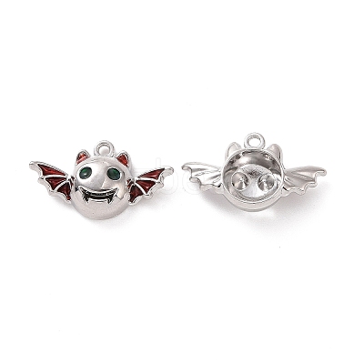 Rack Plating Alloy Enamel Pendants FIND-I037-11P-1