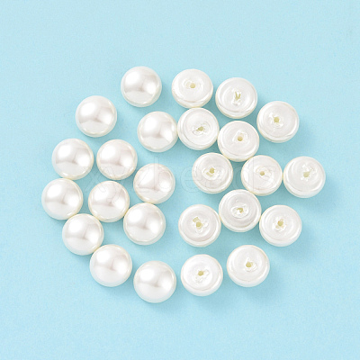 Shell Pearl Half Drilled Beads BSHE-G011-01-10mm-1