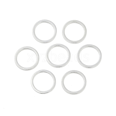 Rack Plating Brass Linking Rings KK-P286-01A-S-1