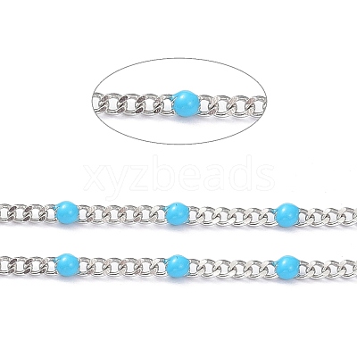 304 Stainless Steel Enamel Curb Chains CHS-P013-01P-03-1