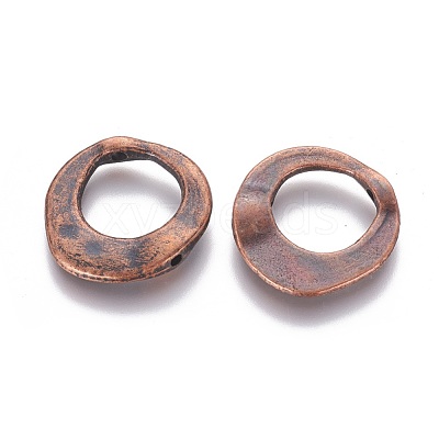 Tibetan Style Irregular Ring Bead Frames X-RLF10246Y-NF-1