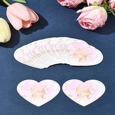 Coated Paper Thank You Greeting Card DIY-FS0007-76C-1