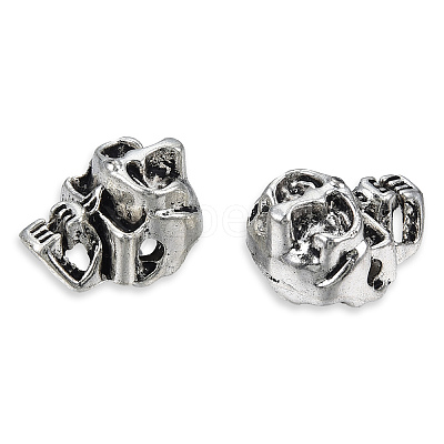 Tibetan Style Alloy Beads TIBEB-N005-091-1