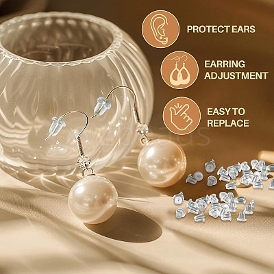 700Pcs 4 Styles Plastic Ear Nuts FIND-YW0006-83-1