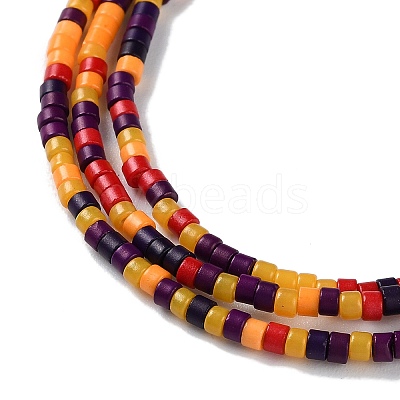 Halloween Theme Handmade Lampwork Beads Strands LAMP-L078-008D-1