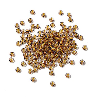 Transparent Stripe Glass Seed Beads LS-GLAA-NH0001-06F-1