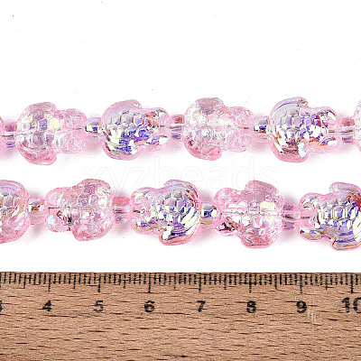Electroplate Transparent Glass Beads Strands EGLA-N055-04A-06-1