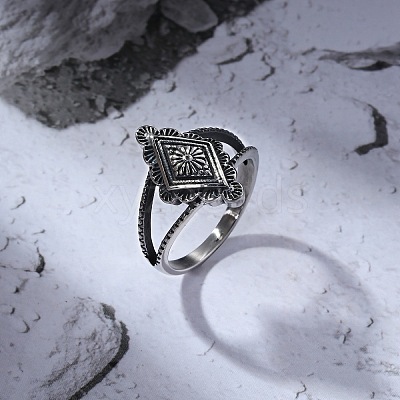 304 Stainless Steel Finger Rings FS-WGD5814-07-1