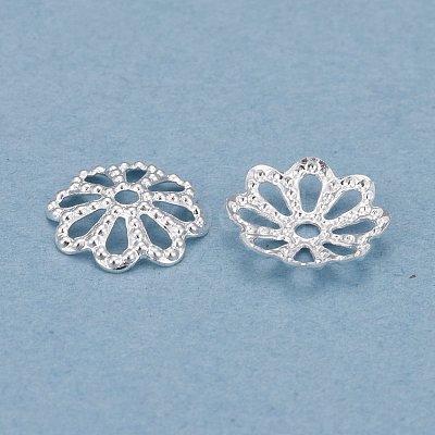 Brass Multi-Petal Bead Caps KK-K253-22S-1