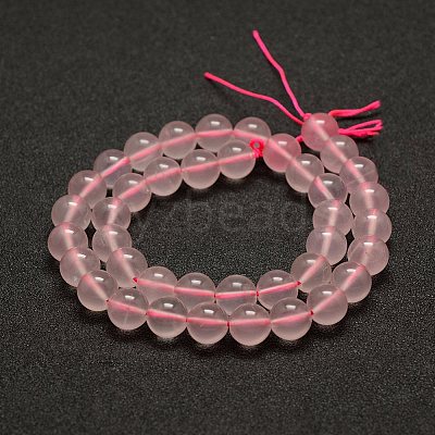 Natural Rose Quartz Beads Strands G-E375-12mm-01-1