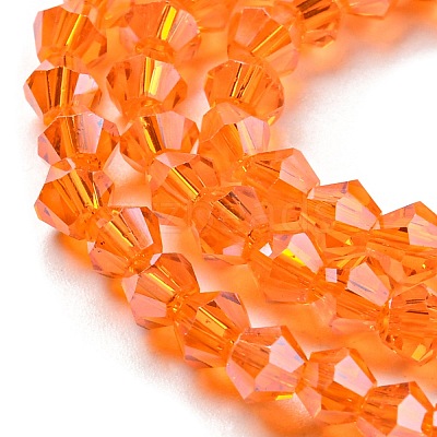 Transparent Electroplate Glass Beads Strands EGLA-A039-T2mm-A11-1
