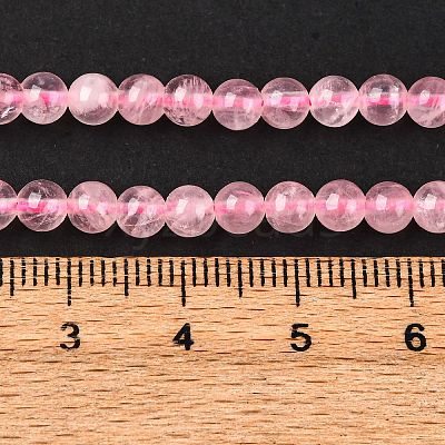 Natural Madagascar Rose Quartz Beads Strads X-G-D655-4mm-1