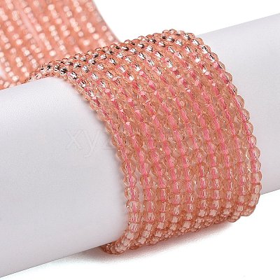 Transparent Glass Beads Strands LS-GLAA-H021-04-27-1